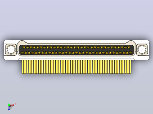 J63A Series Thread Fastening Micro PCB Connectors, Sockets ,J63A系列微型螺纹紧固PCB连接器，插座俯视缩略图