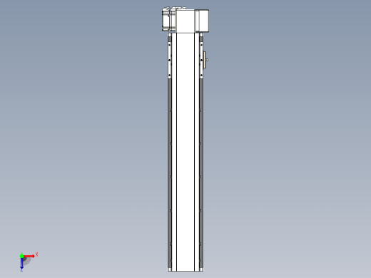 皮带直线轴半封闭可选导轨TPA-HNB-105D-90-L500-LP-C-P20-N3俯视缩略图