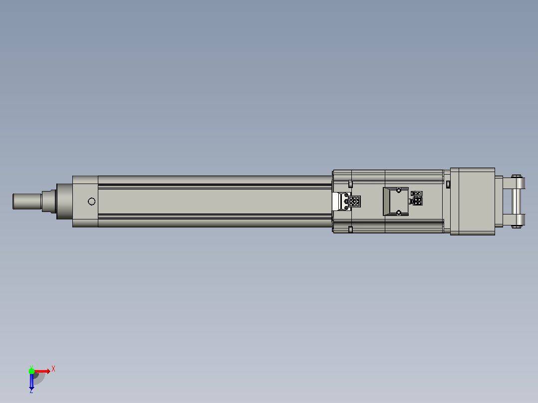 轻载电动缸TPA-ESR50-1610C-L300-MR-CB-W-P40-C3俯视图