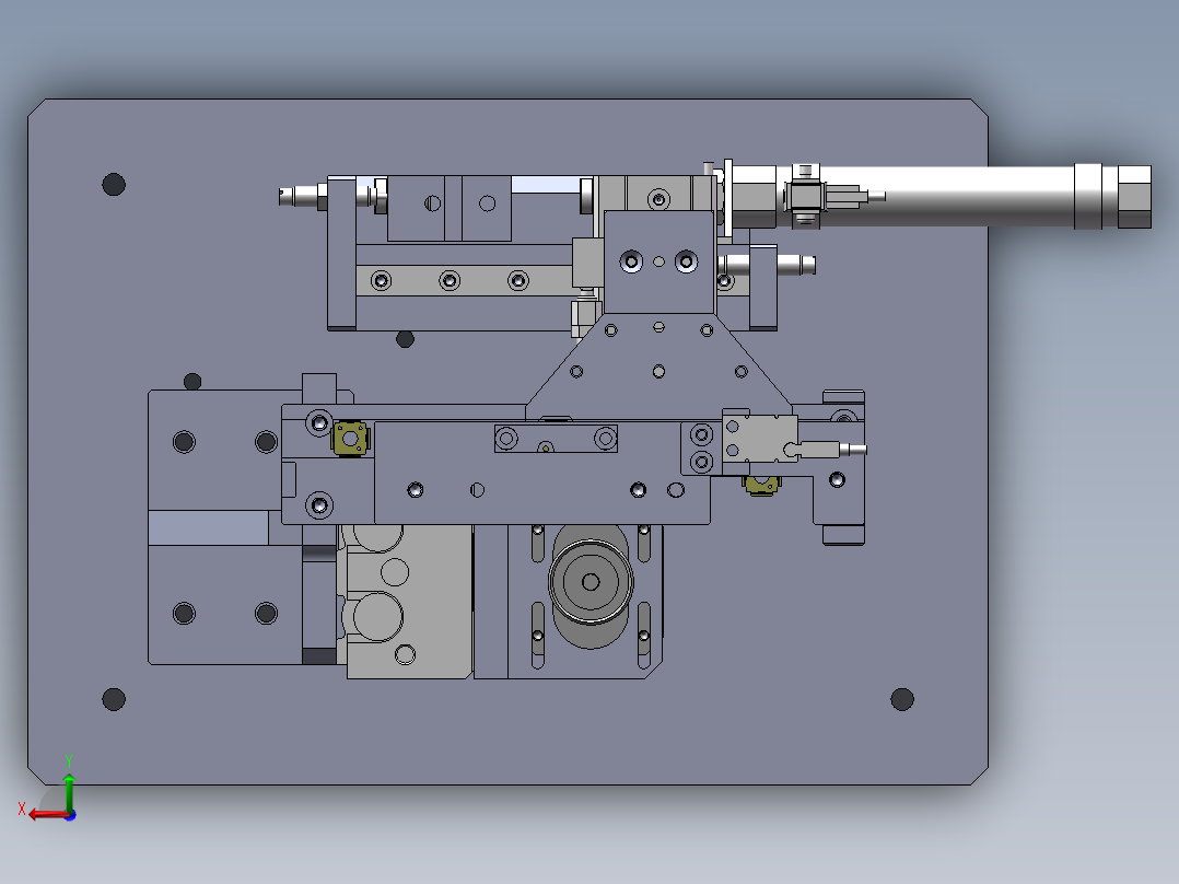 摄像头护板导正工装后视图
