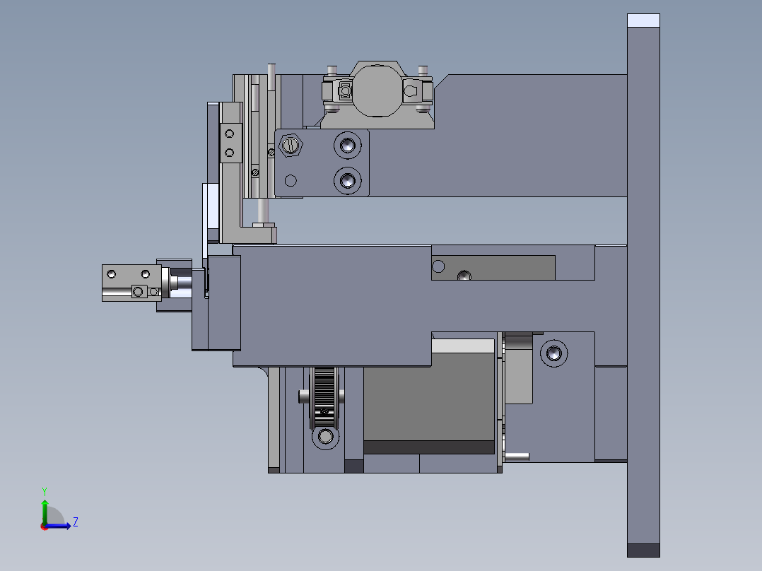 摄像头护板导正工装左视图