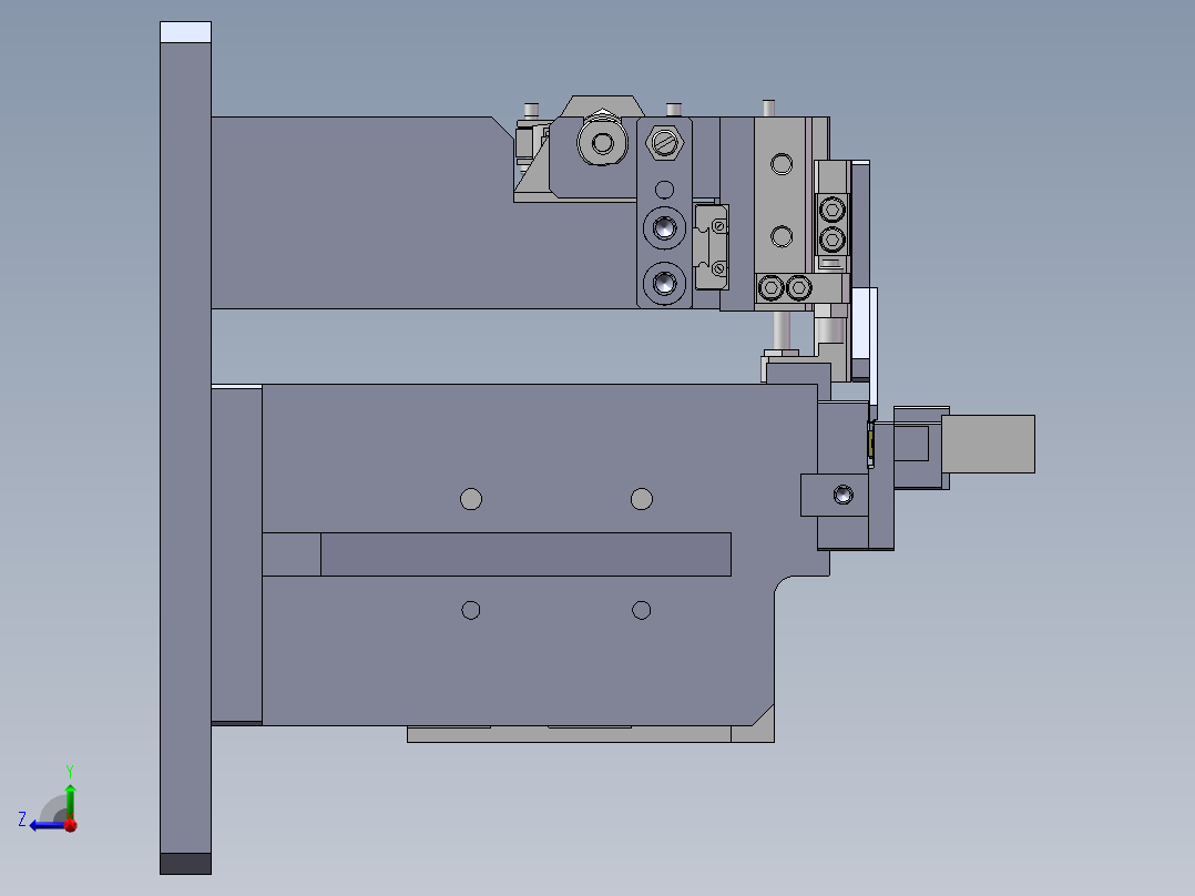 摄像头护板导正工装右视图