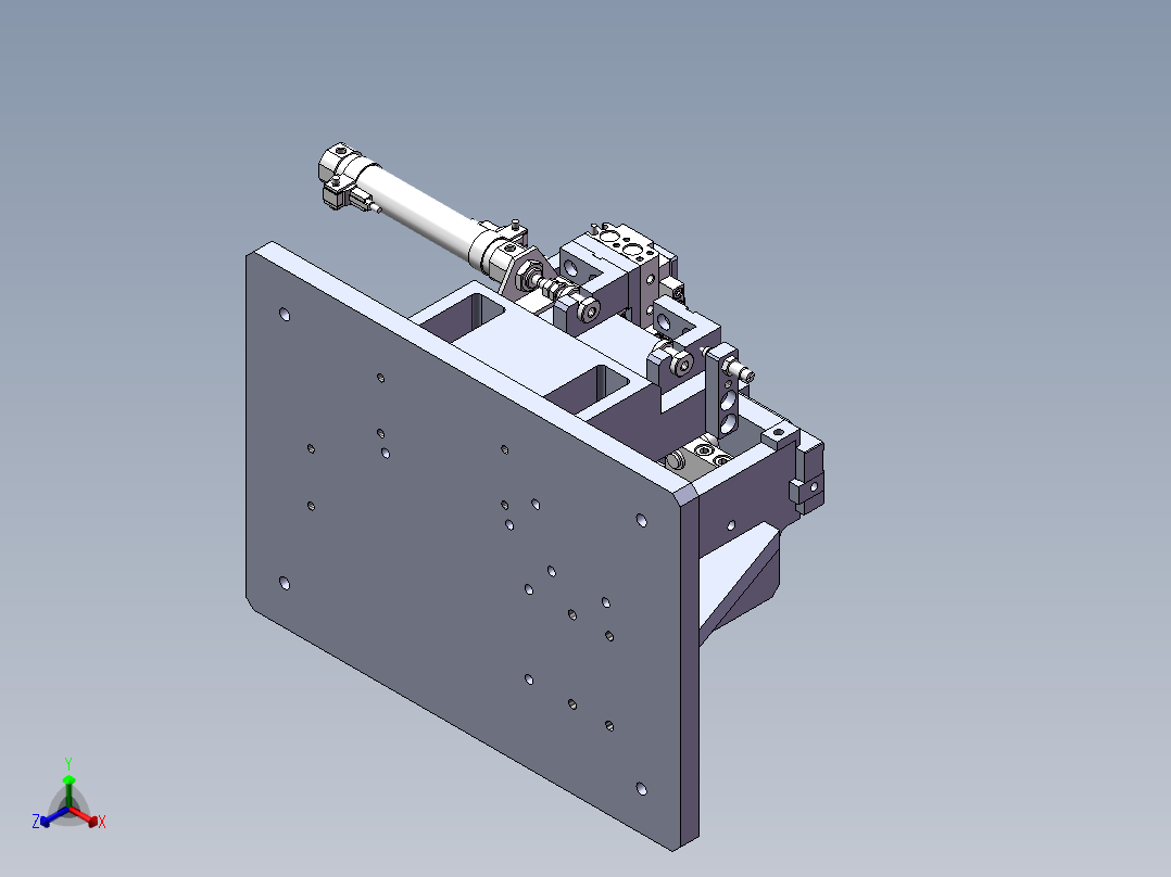摄像头护板导正工装正等轴测图