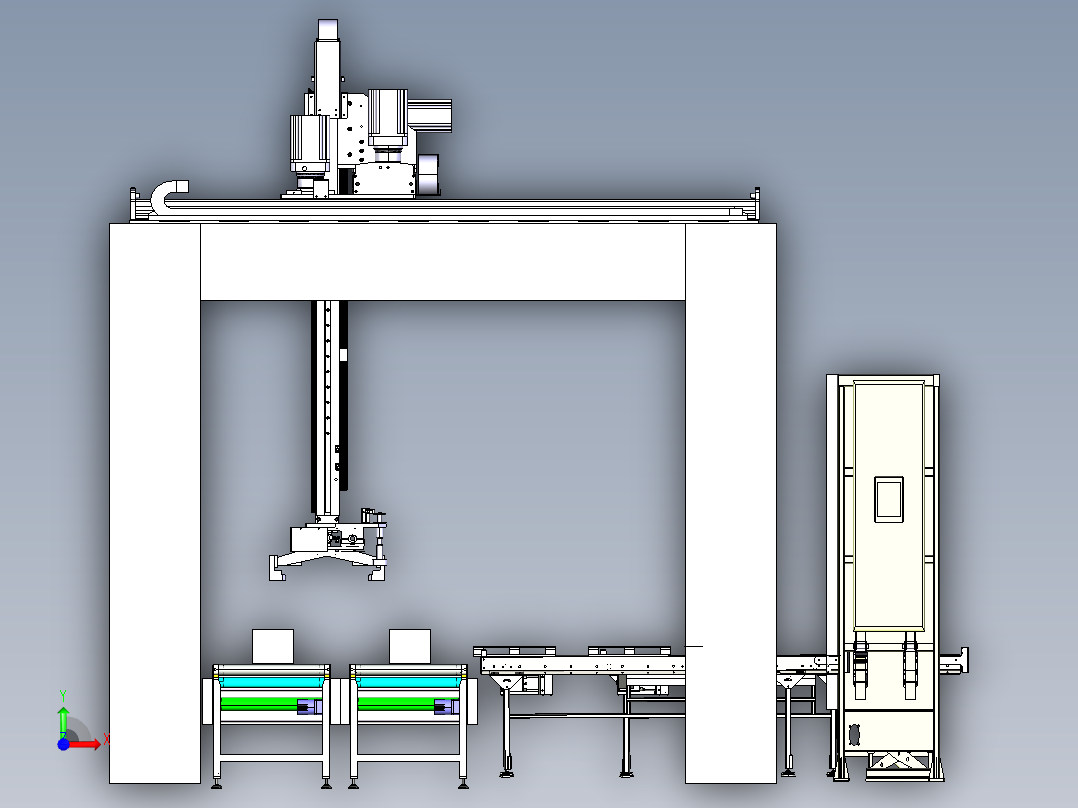 automatic-palletizing-robot STP前视图