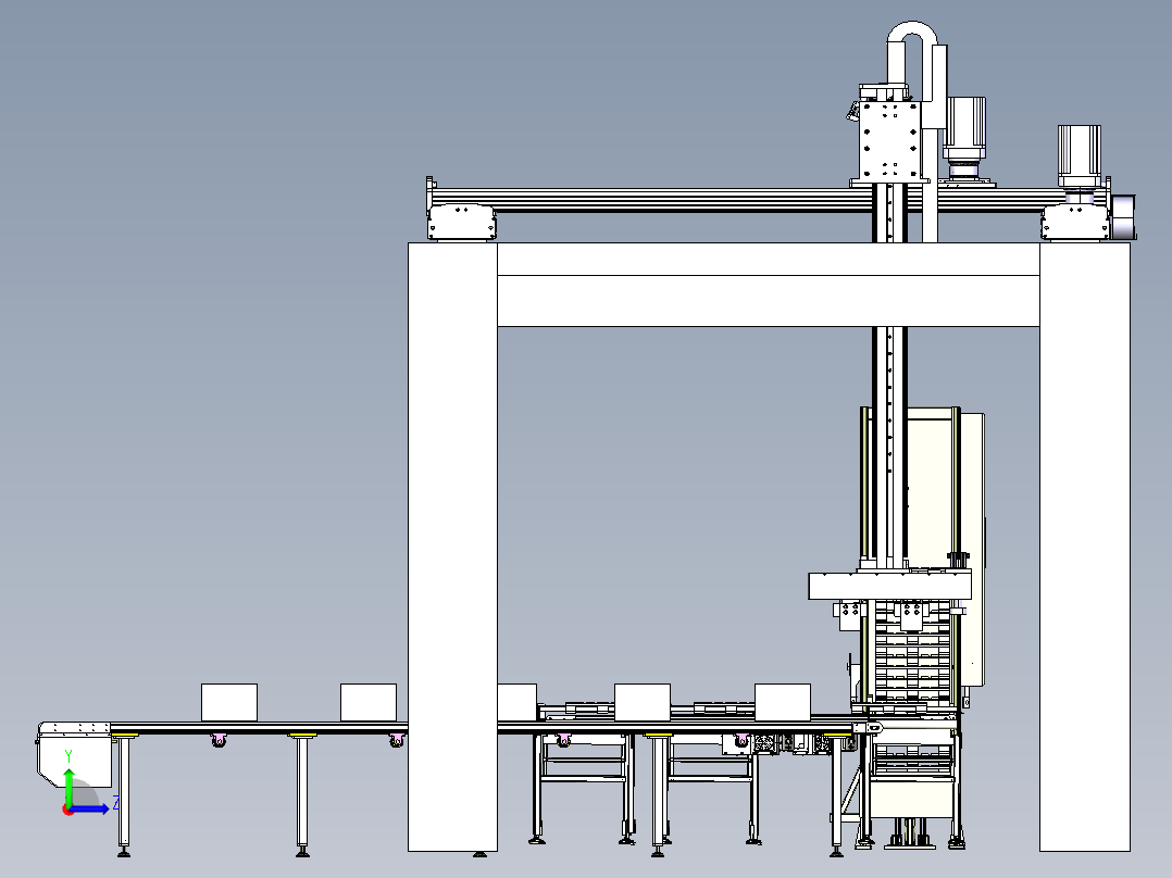 automatic-palletizing-robot STP左视图