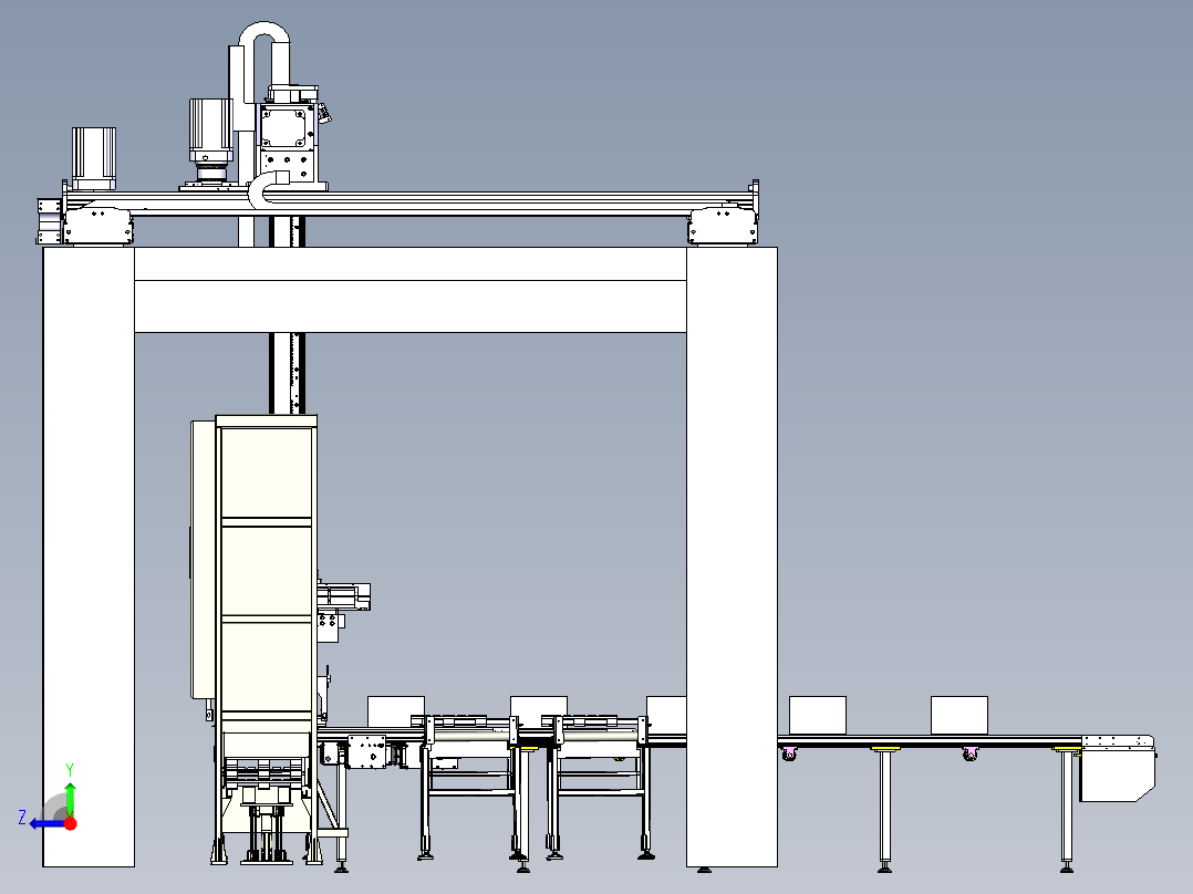automatic-palletizing-robot STP右视图
