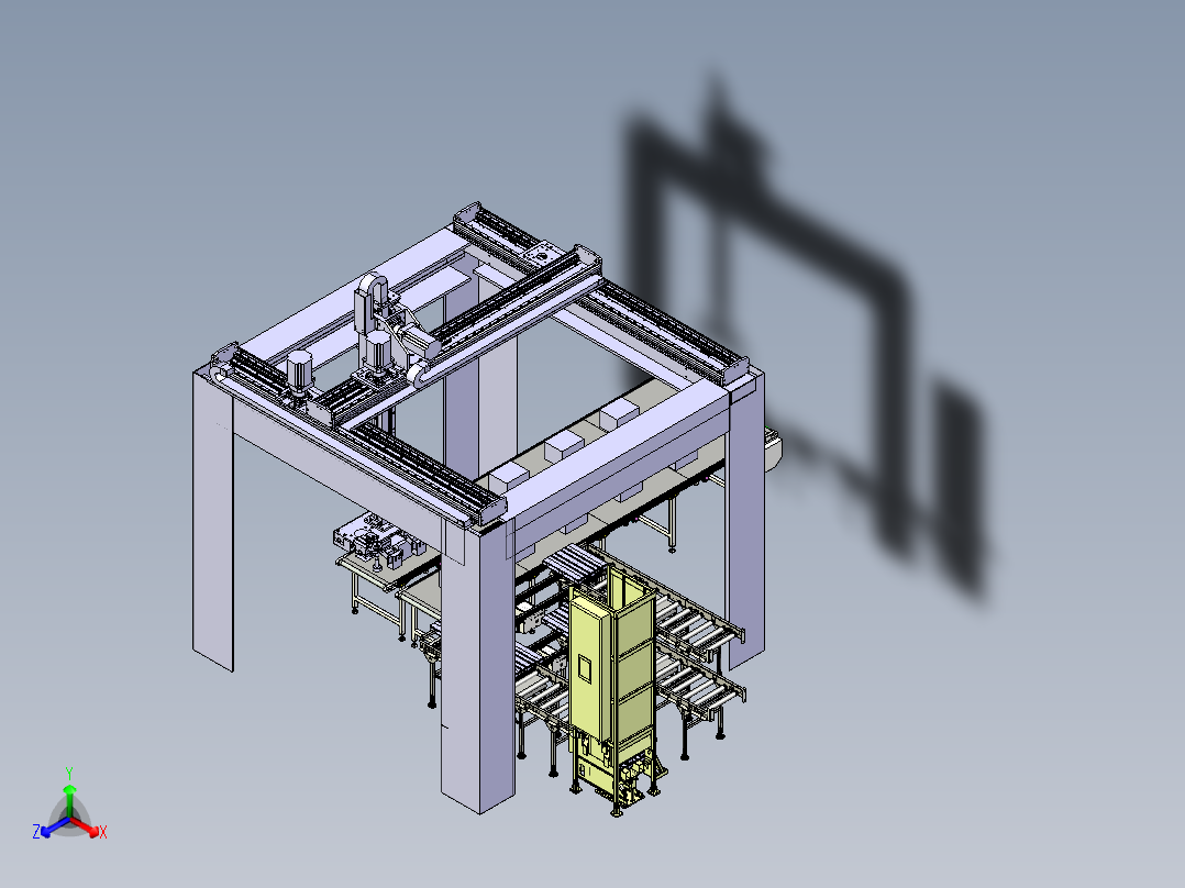 automatic-palletizing-robot STP正等轴测图