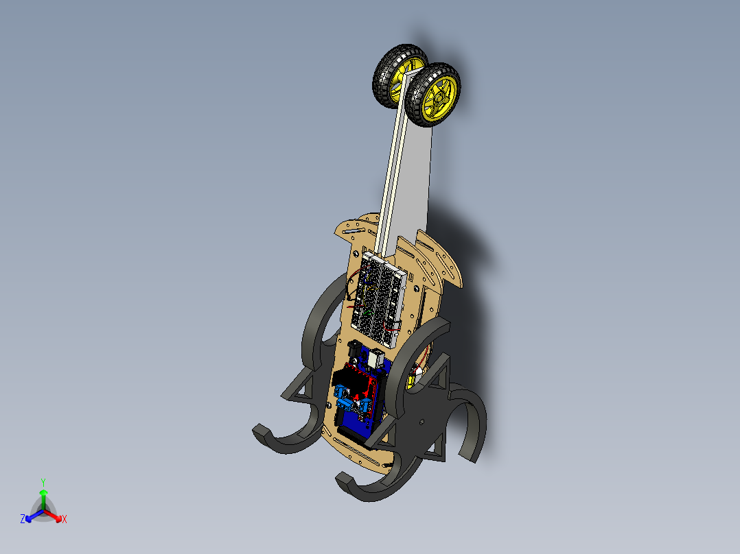 star-wheel-robot STP主视图