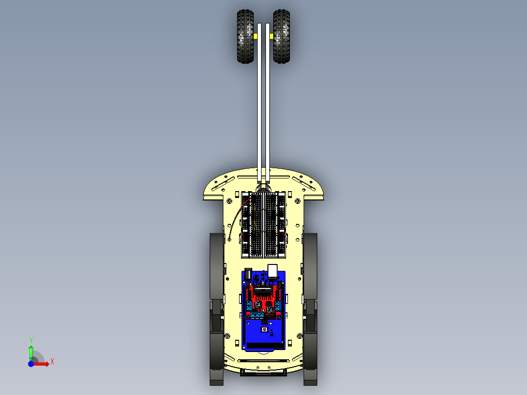 star-wheel-robot STP前视图