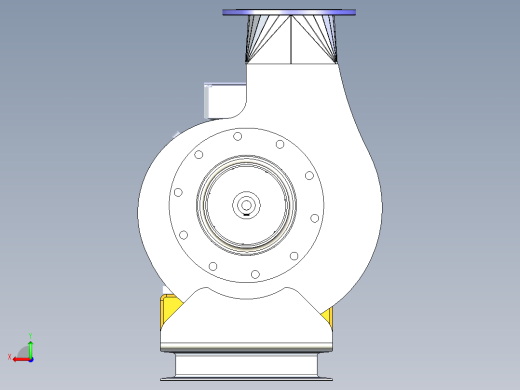 卧式离心泵X_T后视缩略图