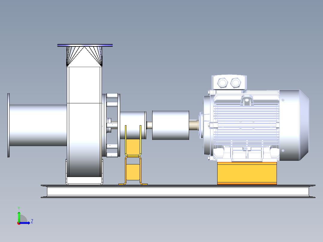 卧式离心泵X_T左视图