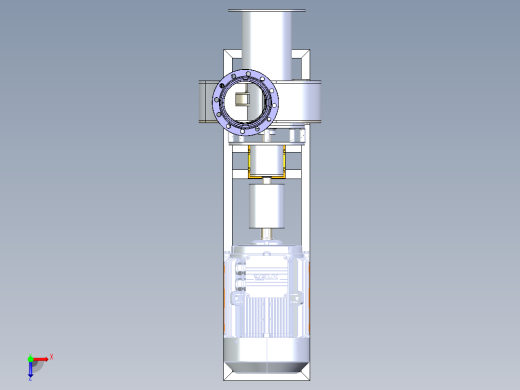 卧式离心泵X_T俯视缩略图