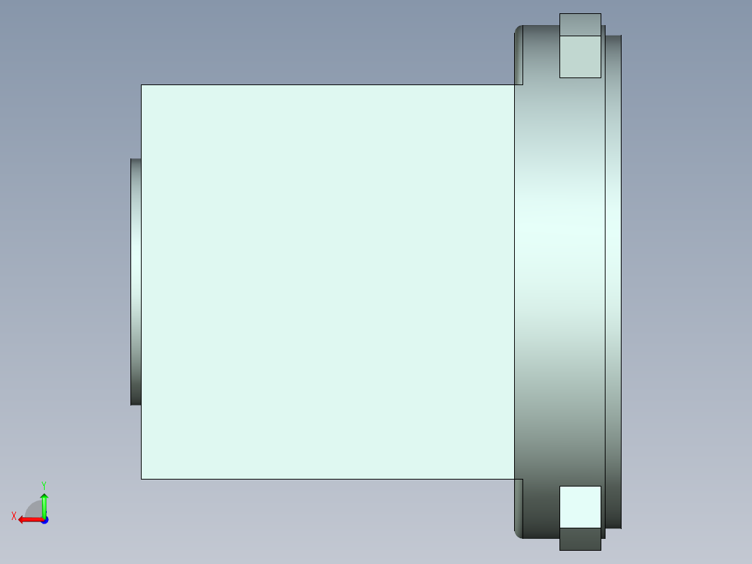箱体加工工艺规程及其镗夹具设计-三维图运动仿真200后视图