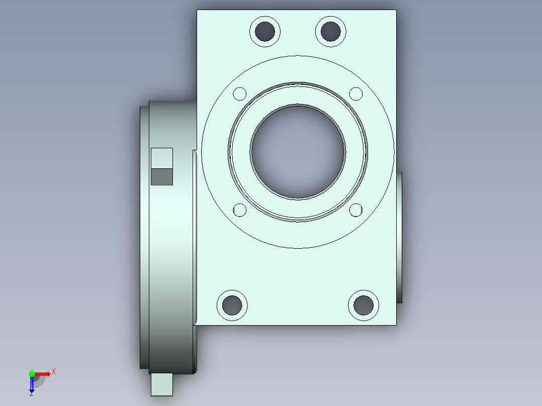 箱体加工工艺规程及其镗夹具设计-三维图运动仿真200俯视图