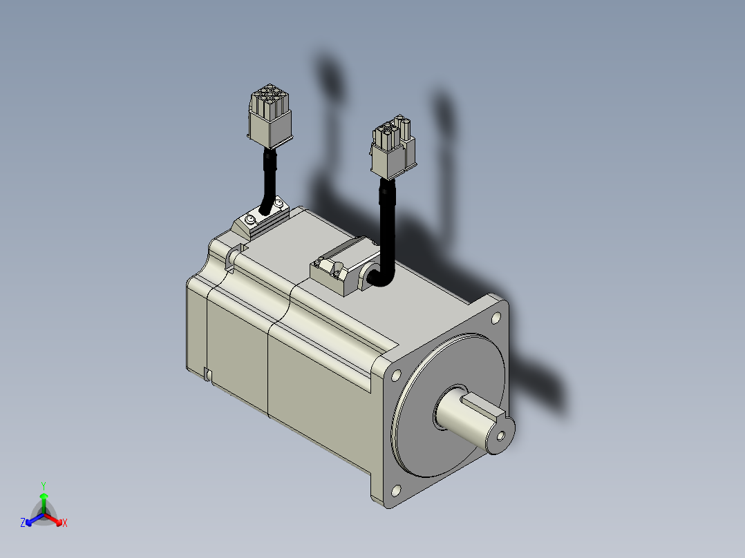 松下电机-MATSUSHITA_MHMF082L1V22正等轴测图