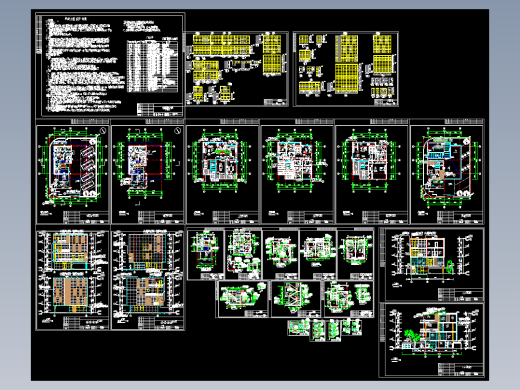 2套别墅全套建施图