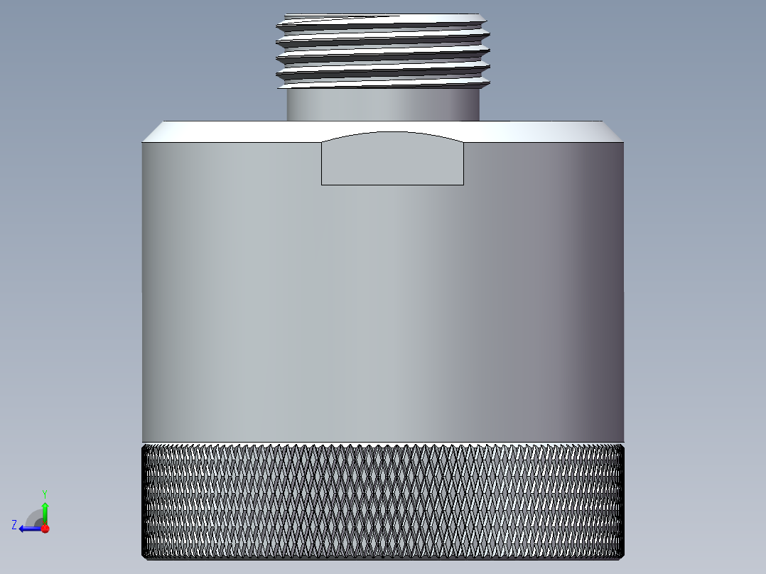 带防护罩的气体传感器右视图