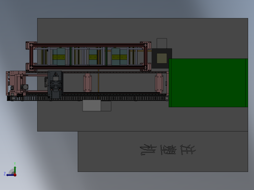 小型立体仓库右视缩略图