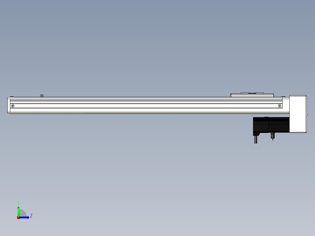 Toyo东佑达直线模组-ECH6-550-BM-M5左视图