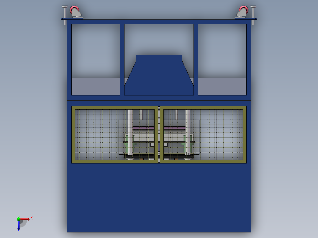 02月-密封条唇边冲切机sw18可编辑+CAD俯视图