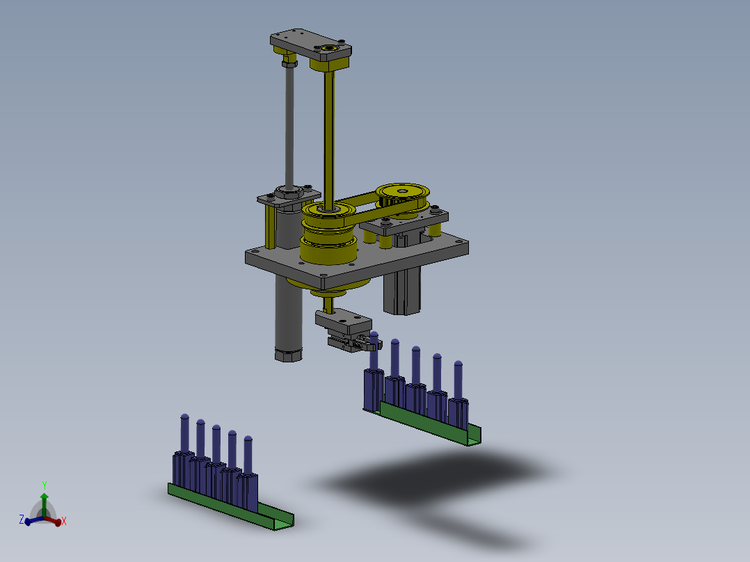 M29滚珠花键的升降旋转机构
