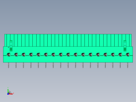 DEGSON 2EDG 系列 5.0mm 可插拔接线端子组-2EDGB-5.0-17P-14-00AH前视缩略图