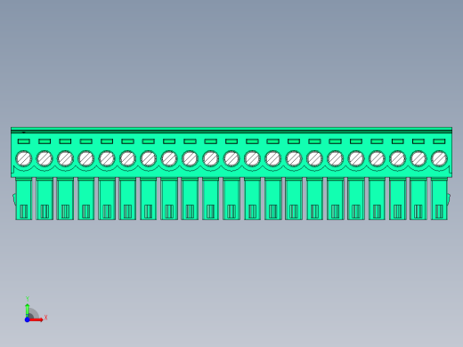 DEGSON 15EDG 系列 3.5mm 插拔式接线端子 FullPack-15EDGK-3.5-21P-14-00AH前视缩略图