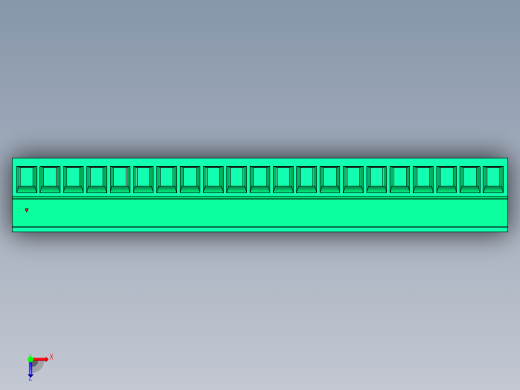 DEGSON 15EDG 系列 3.5mm 插拔式接线端子 FullPack-15EDGK-3.5-21P-14-00AH俯视缩略图
