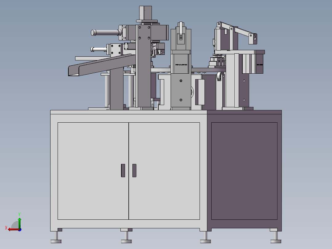 灯泡灯头组装机后视图