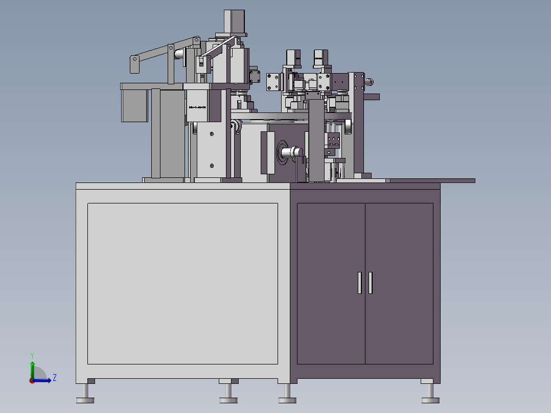 灯泡灯头组装机左视图