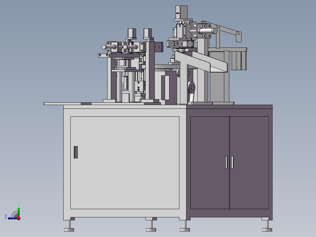 灯泡灯头组装机右视图