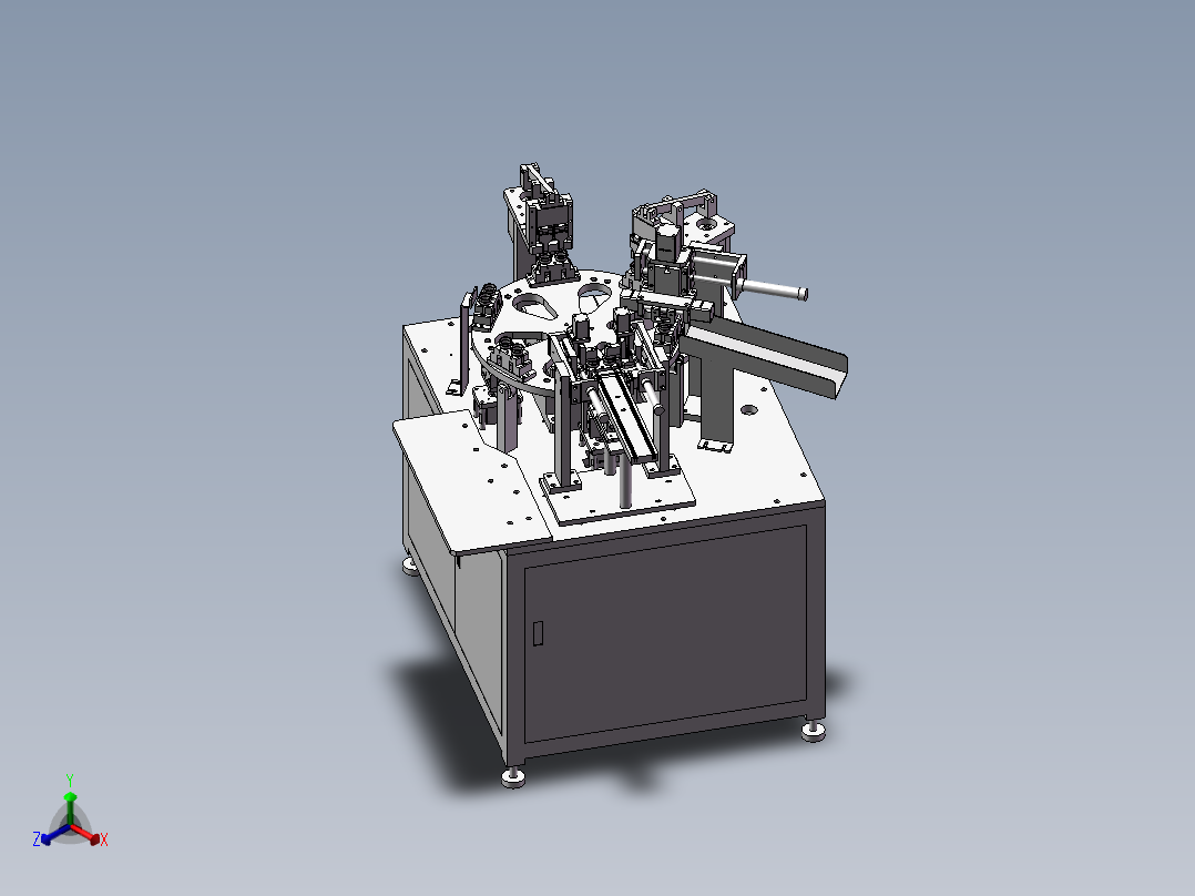 灯泡灯头组装机正等轴测图