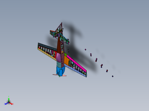 特技飞行表演木制模型飞机