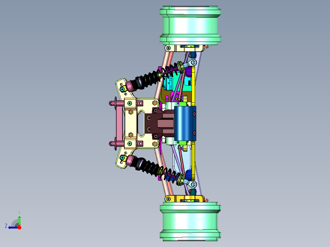 高速电动平跑车模四驱赛车右视图