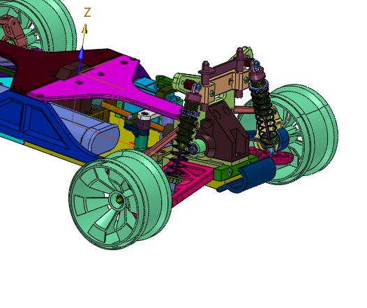 高速电动平跑车模四驱赛车