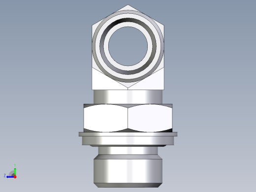 卡套式工业通用硬管接头EO_Adjustable_locknut_branch_tee_TEE15LROMDCF右视缩略图