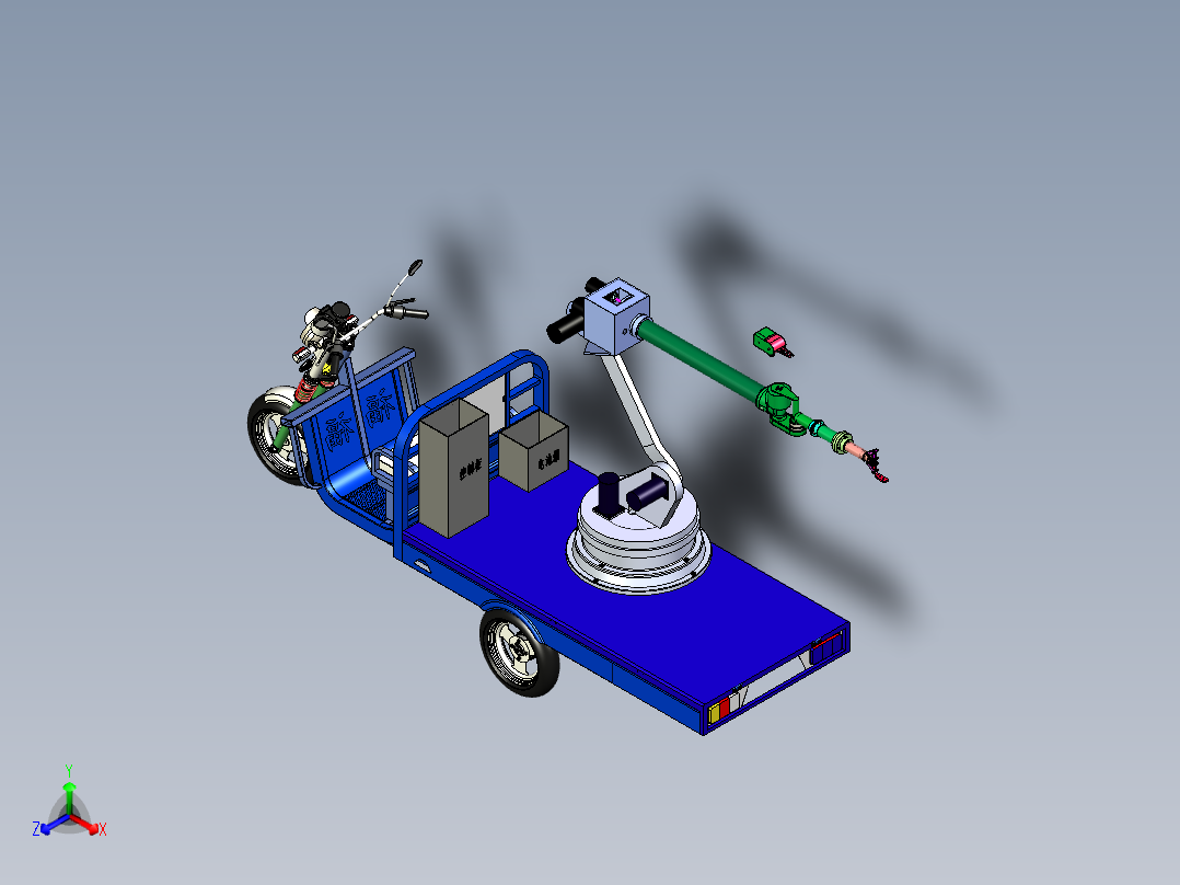果蔬机器人 三维 CAD图纸 和 说明书