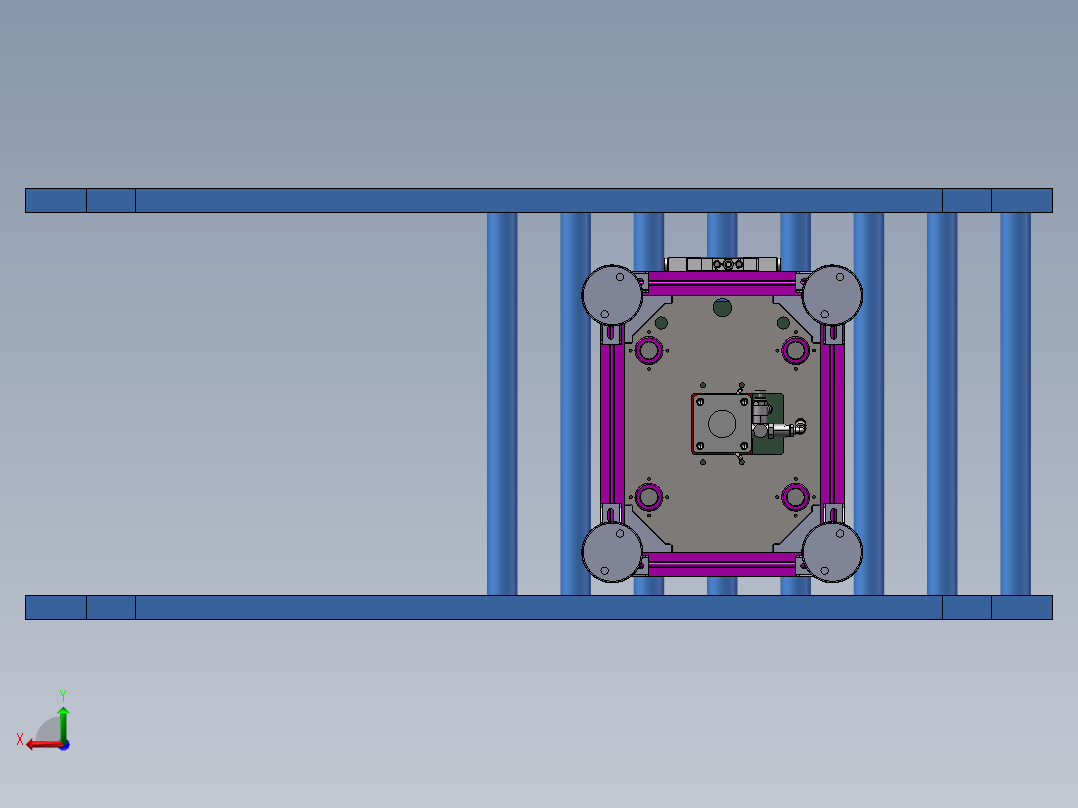 顶升机整套图纸后视图