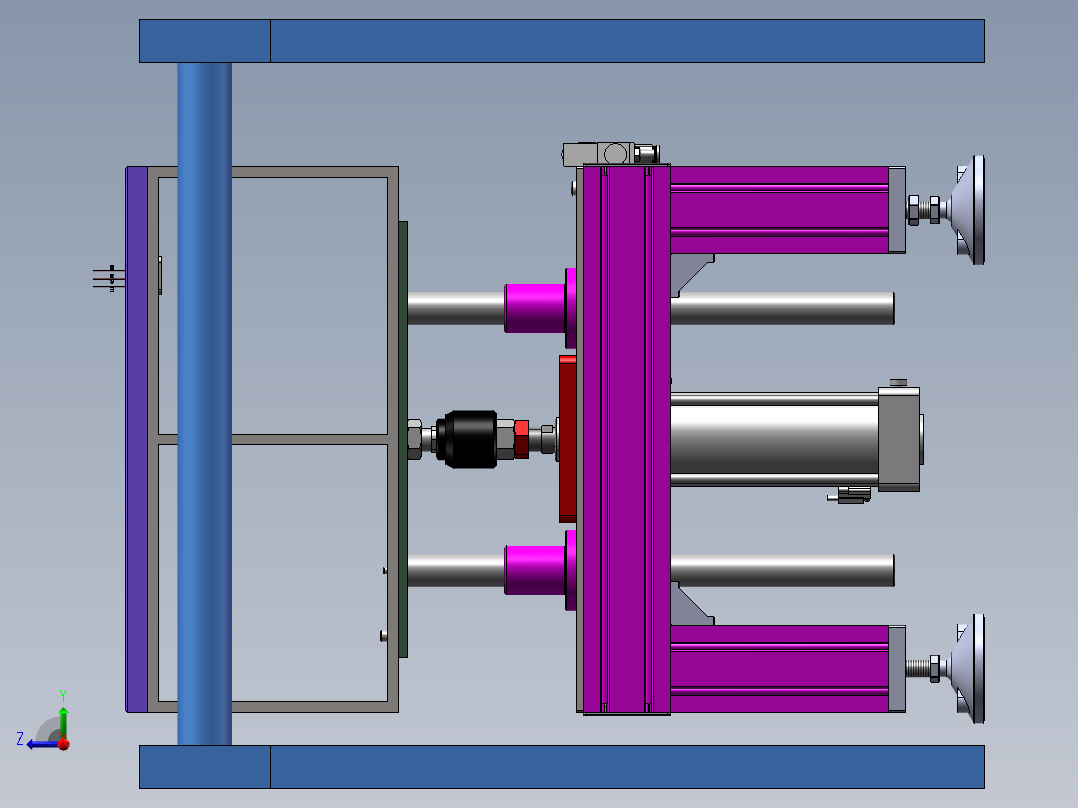 顶升机整套图纸右视图
