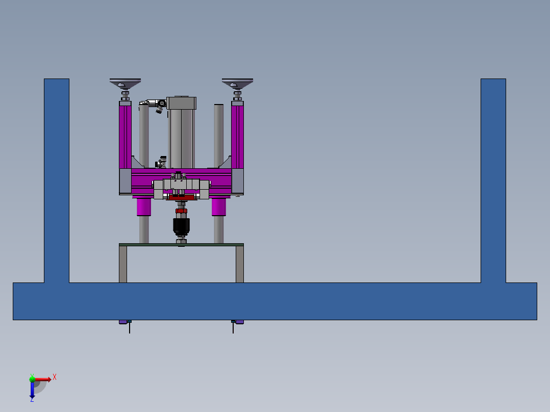 顶升机整套图纸俯视图