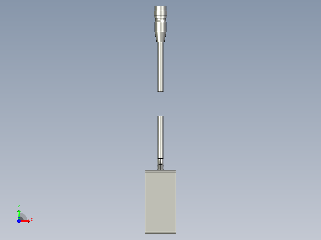 基恩士LK-081_kc图纸模型前视图
