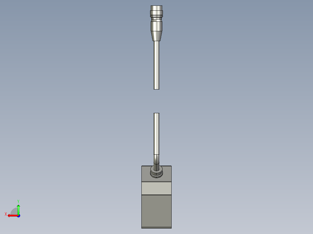 基恩士LK-081_kc图纸模型后视图