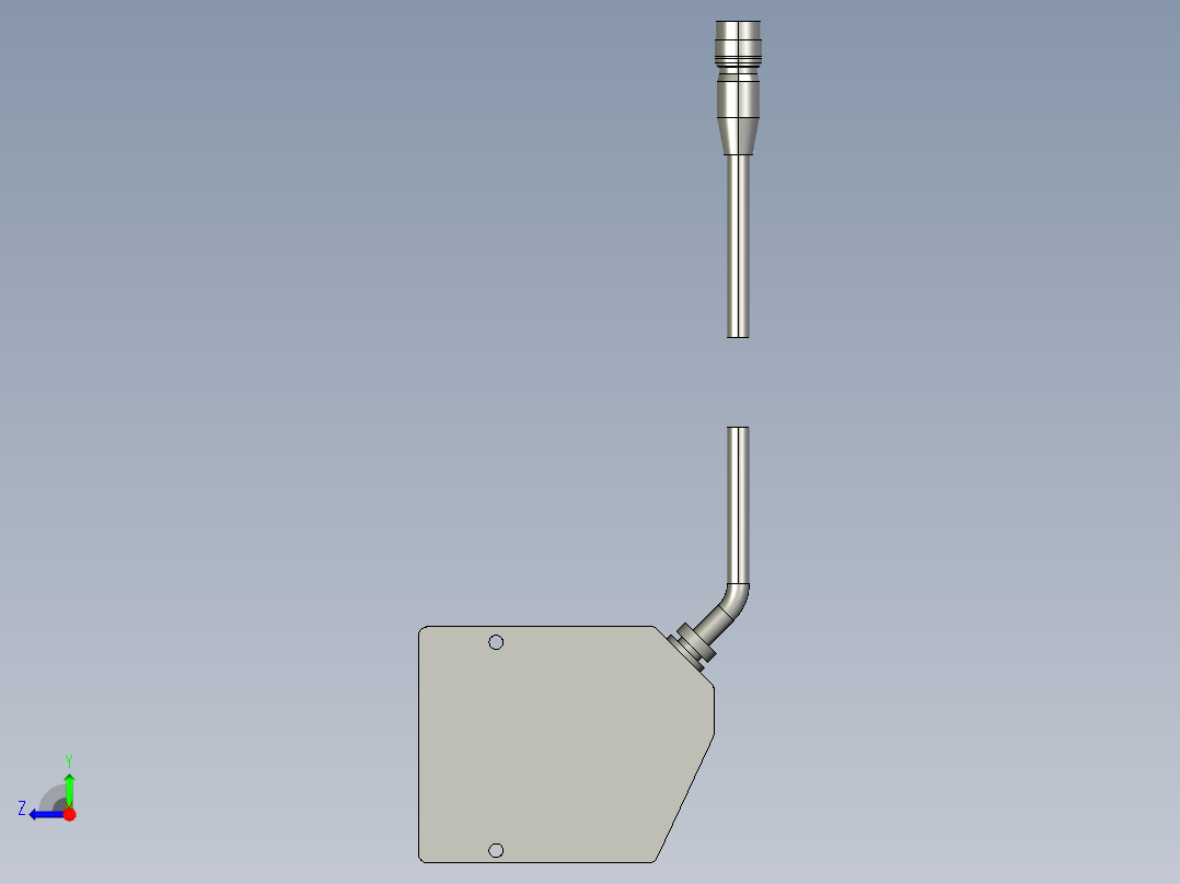 基恩士LK-081_kc图纸模型右视图