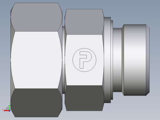 卡套式工业通用硬管接头EO_Swivel_connector_EGE25SREDCF后视缩略图