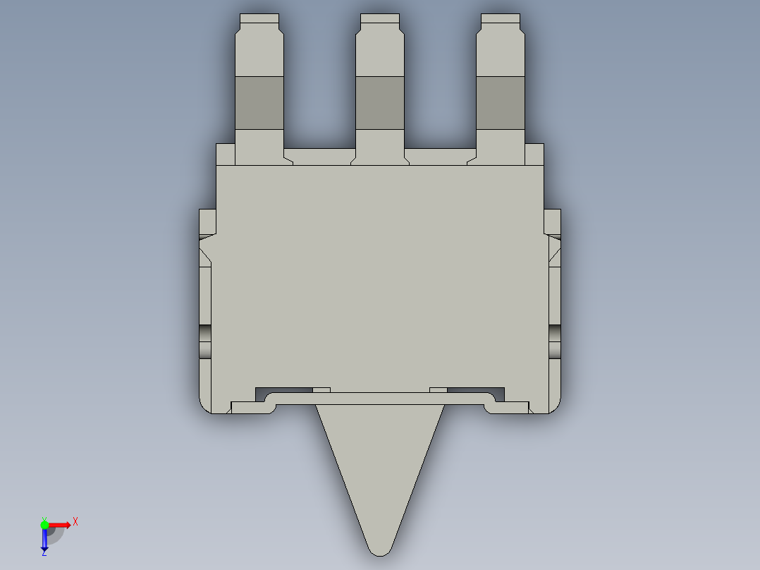 12W型探测器开关俯视图