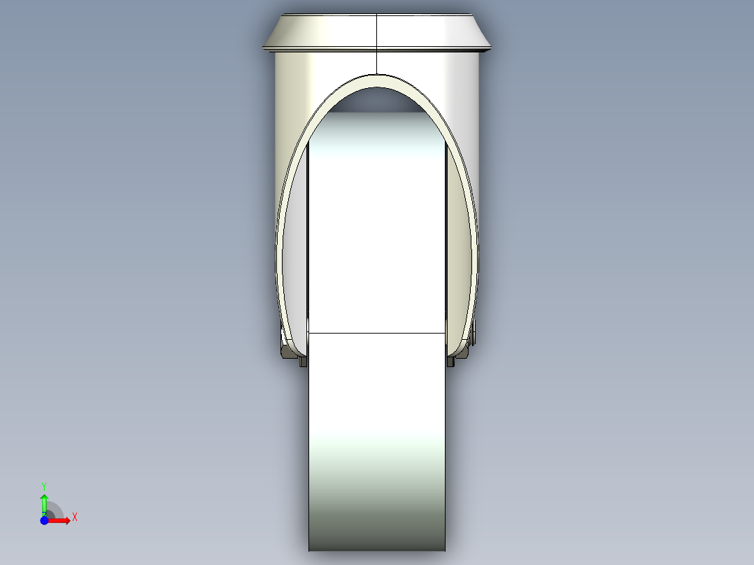型材-KJN 515366 125MM WHEEL前视图