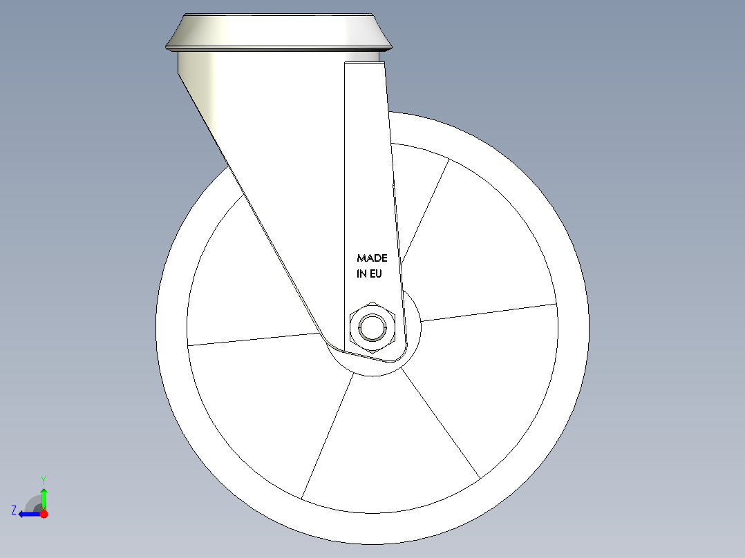 型材-KJN 515366 125MM WHEEL右视图