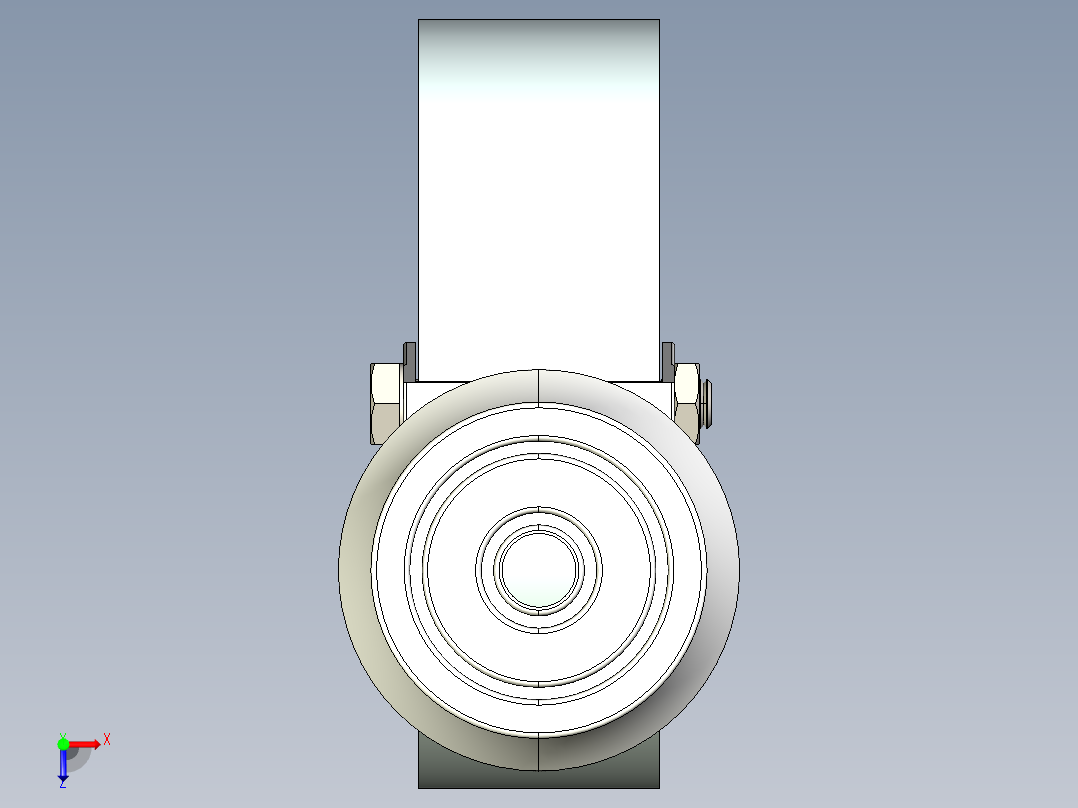型材-KJN 515366 125MM WHEEL俯视图