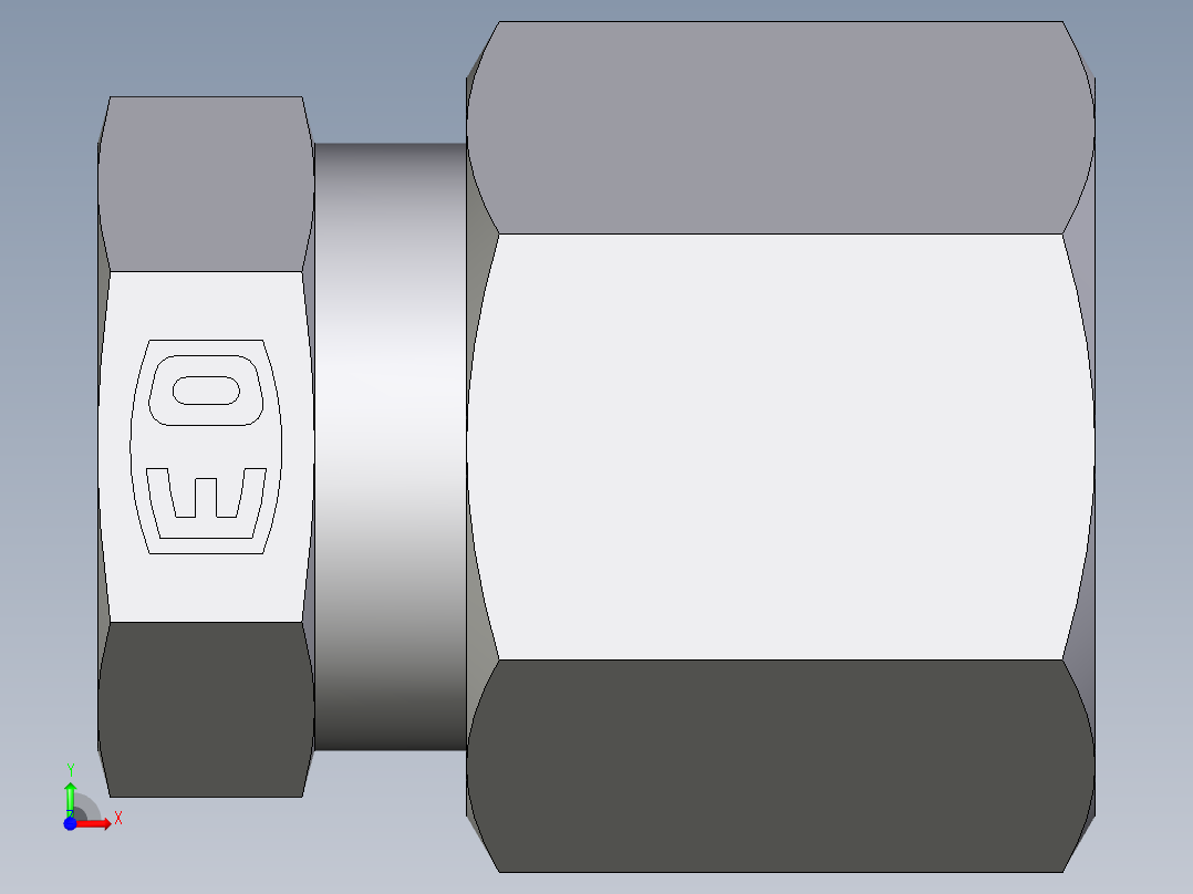 卡套式工业通用硬管接头EO_Blanking_plug_for_tube_ends_ROV08ZLCF前视图
