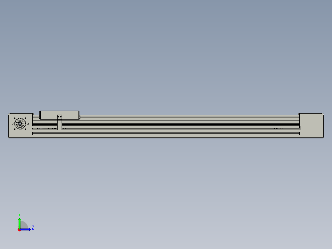 威洛博直线电机模组EB6-L140-S700-光轴左视图